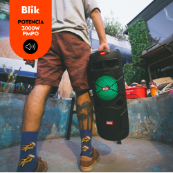 Parlante Bluetooth Karaoke con Microfono Screamer 3 Blik