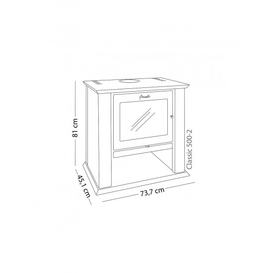ESTUFA COMBUSTIÓN CLASSIC 500 AMESTI