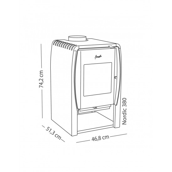 ESTUFA COMBUSTIÓN NORDIC 380 AMESTI