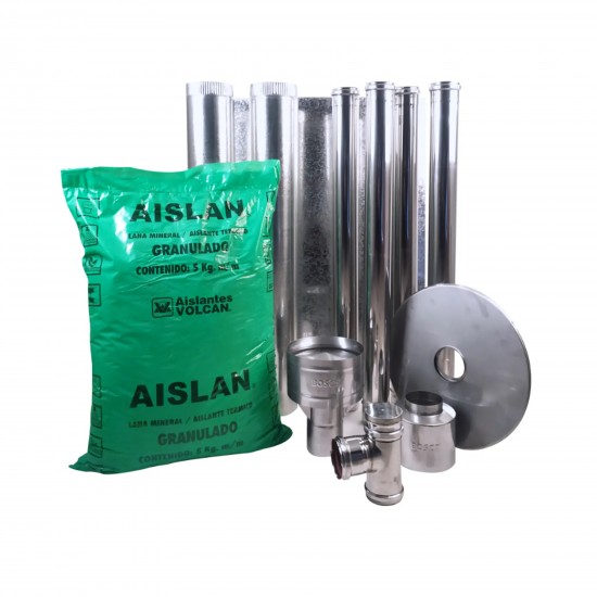 Kit de Cañones Pellet Techo 80mm x 4mt Bosca