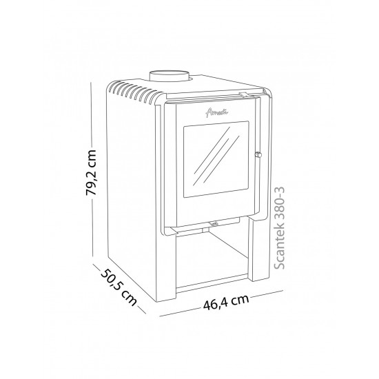 ESTUFA COMBUSTIÓN SCANTEK 380 AMESTI