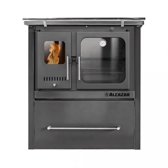 Cocina a Leña M90 Gris con Kit de Cañones 6" Alcazar