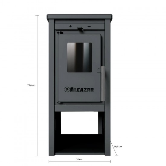 Estufa Combustión Patagonia 350 Alcazar