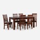 Comedor Ñuble Chocolate 6 Sillas CIC