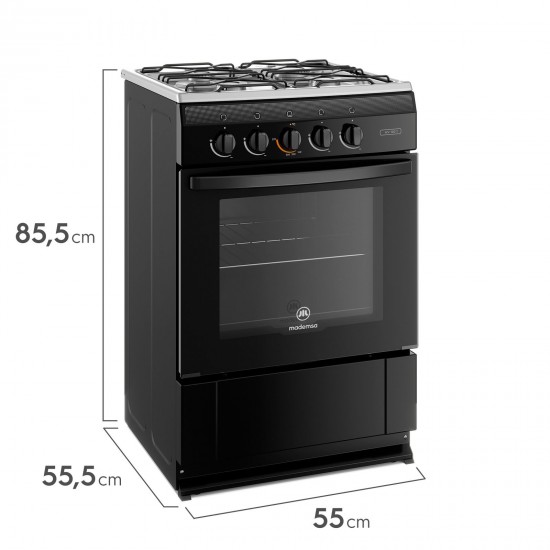 COCINA A GAS MV-120T 4Plt MADEMSA