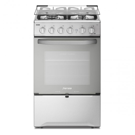 COCINA A GAS F-2608T INOX 4Plt FENSA