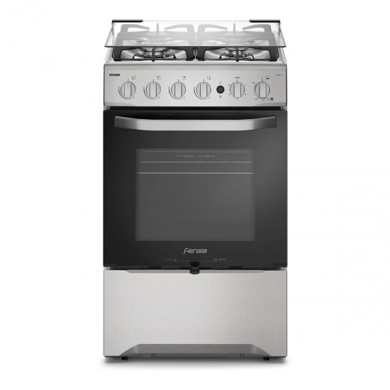 COCINA A GAS F-2606T INOX 4Plt FENSA