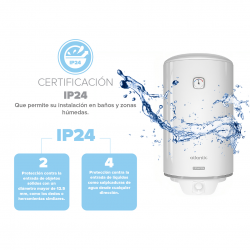 Termo Eléctrico Steatite de 80 Lts Atlantic