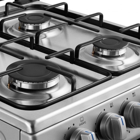 Cocina a Gas 4 Platos MFO-MG20TCSSL Silver Midea