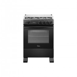 Cocina a Gas 4 Platos MFO-MG24TCSSLBK Negra Midea