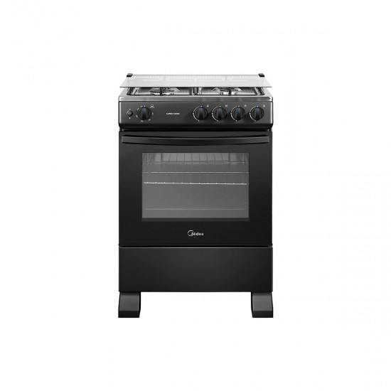 Cocina a Gas 4 Platos MFO-MG24TCSSLBK Negra Midea