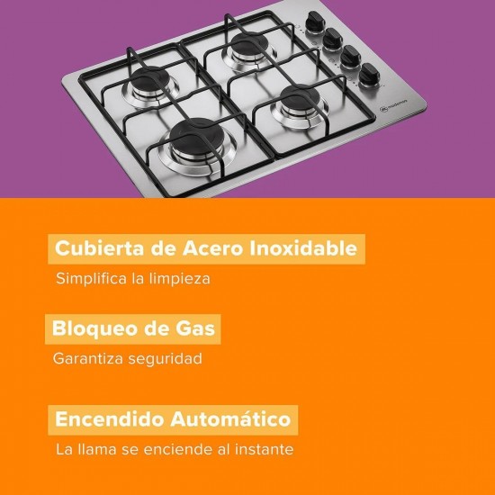 Encimera a Gas 4 Platos KM4GX Mademsa