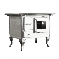 Cocina a Leña Villarrica 102x66 cm Blanca Alcazar