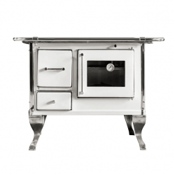 Cocina a Leña Villarrica 102x66 cm Blanca Alcazar