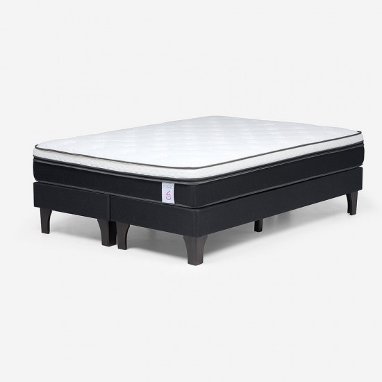 Cama New Style 6 de 2 Plazas Base Dividida Rosen