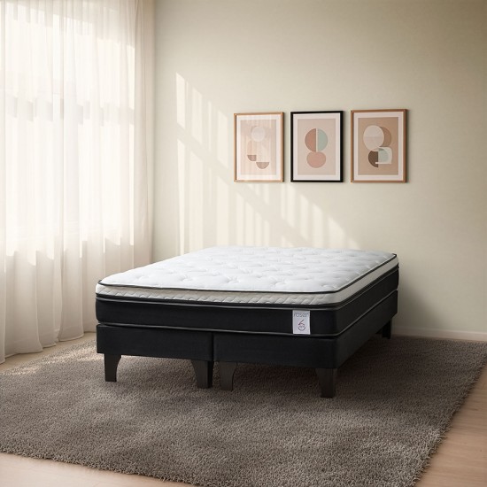 Cama New Style 6 de 2 Plazas Base Dividida Rosen