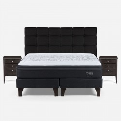 Cama Tempo Super King + Muebles Issey Grafito Rosen