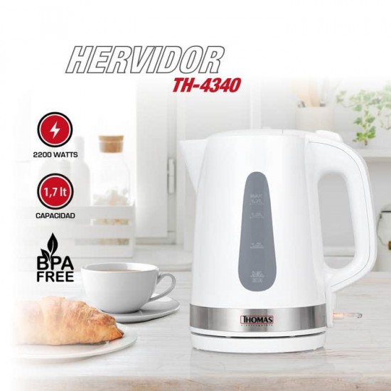 Hervidor de 1,7 Litros TH-4340 Thomas