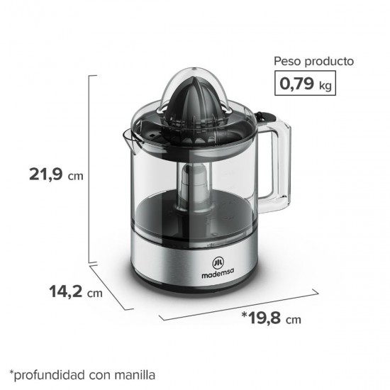 Exprimidor de 0,8 Litros MJP10 Mademsa