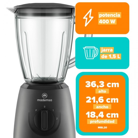 Licuadora de 1,5 Litros MBL20 Mademsa