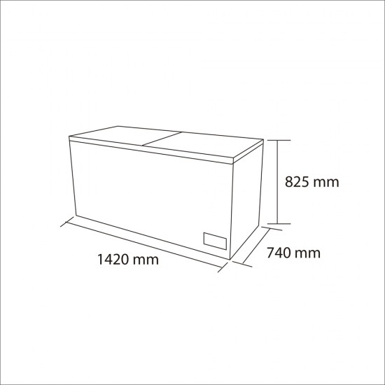 CONGELADOR HS-546C TAPA DURA DE 412 LT MAIGAS