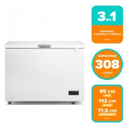 Congelador Dual M300DI de 308 Lt Frío Directo Mademsa