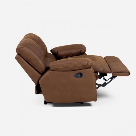 Sofá Reclinable 2 Cuerpos Archie Tela Manual Rosen