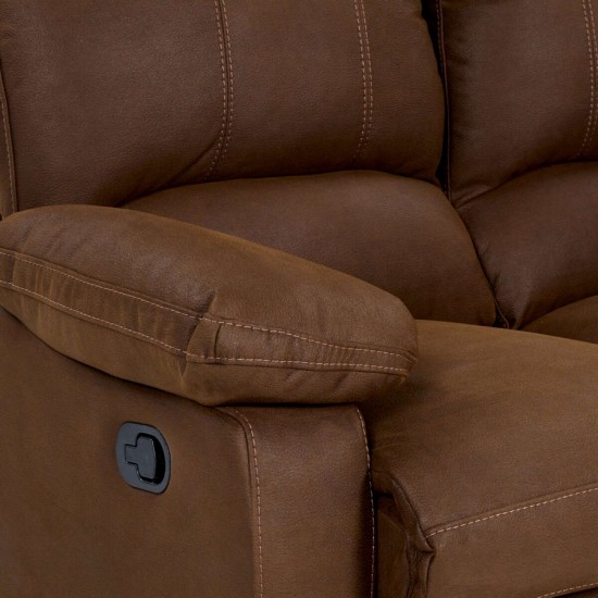 Sofá Reclinable 2 Cuerpos Archie Tela Manual Rosen