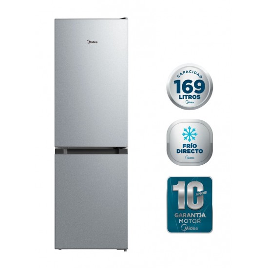 REFRIGERADOR MDRB241FGE50 SILVER DE 169 LT MIDEA