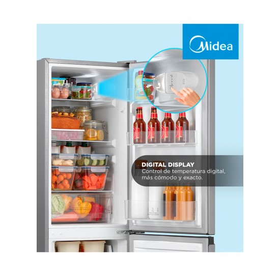 REFRIGERADOR MDRB241FGE50 SILVER DE 169 LT MIDEA