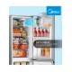 REFRIGERADOR MDRB241FGE50 SILVER DE 169 LT MIDEA