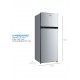 REFRIGERADOR MDRT294FGE50 SILVER DE 207 LTS MIDEA