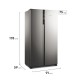 REFRIGERADOR SFX440 SIDE BY SIDE DE 436 LT FENSA